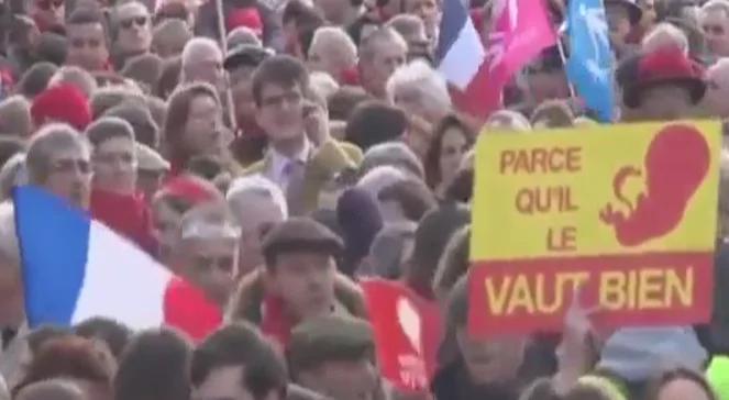 "Pilnuj swego dziecka, to prawdziwa wolność". Demonstracja przeciwników aborcji w Paryżu