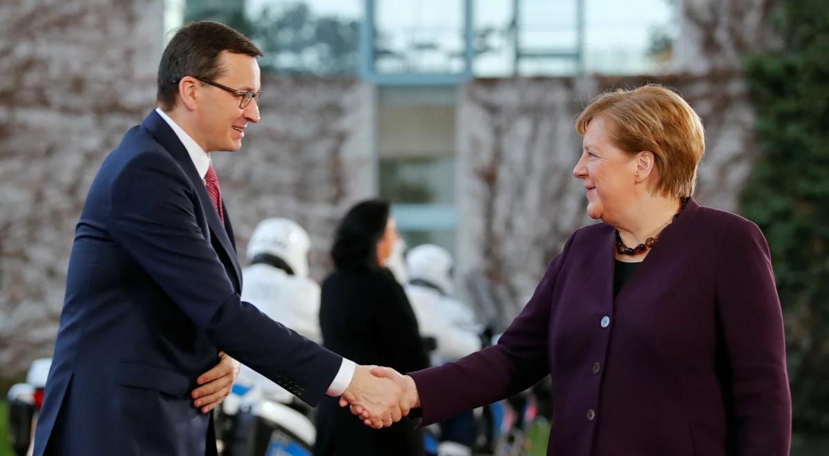 "Bezpieczeństwo granic i niwelowanie napięć". Rzecznik rządu przed spotkaniem premiera z Angelą Merkel