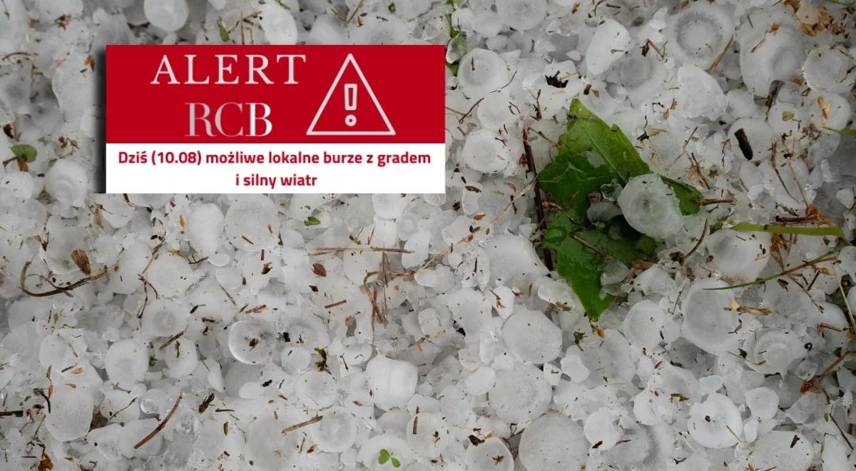 Alert RCB: lokalne burze z gradem i silny wiatr. "Zachowaj ostrożność"