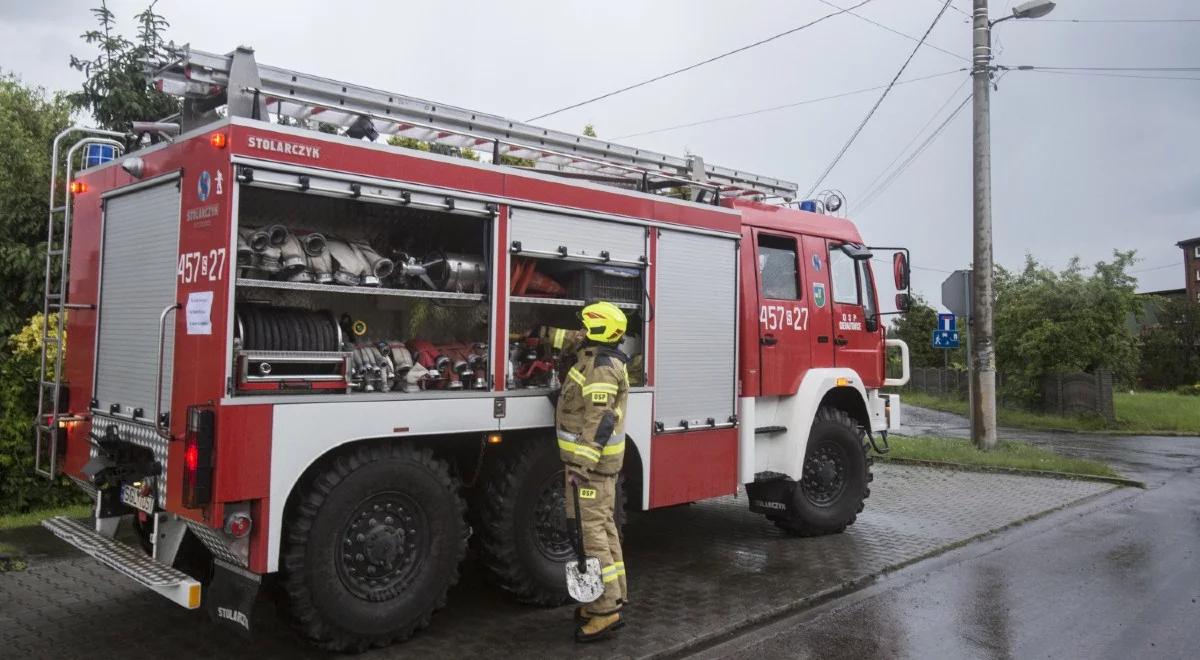 Burze na Mazowszu. Strażacy byli wzywani niemal 300 razy