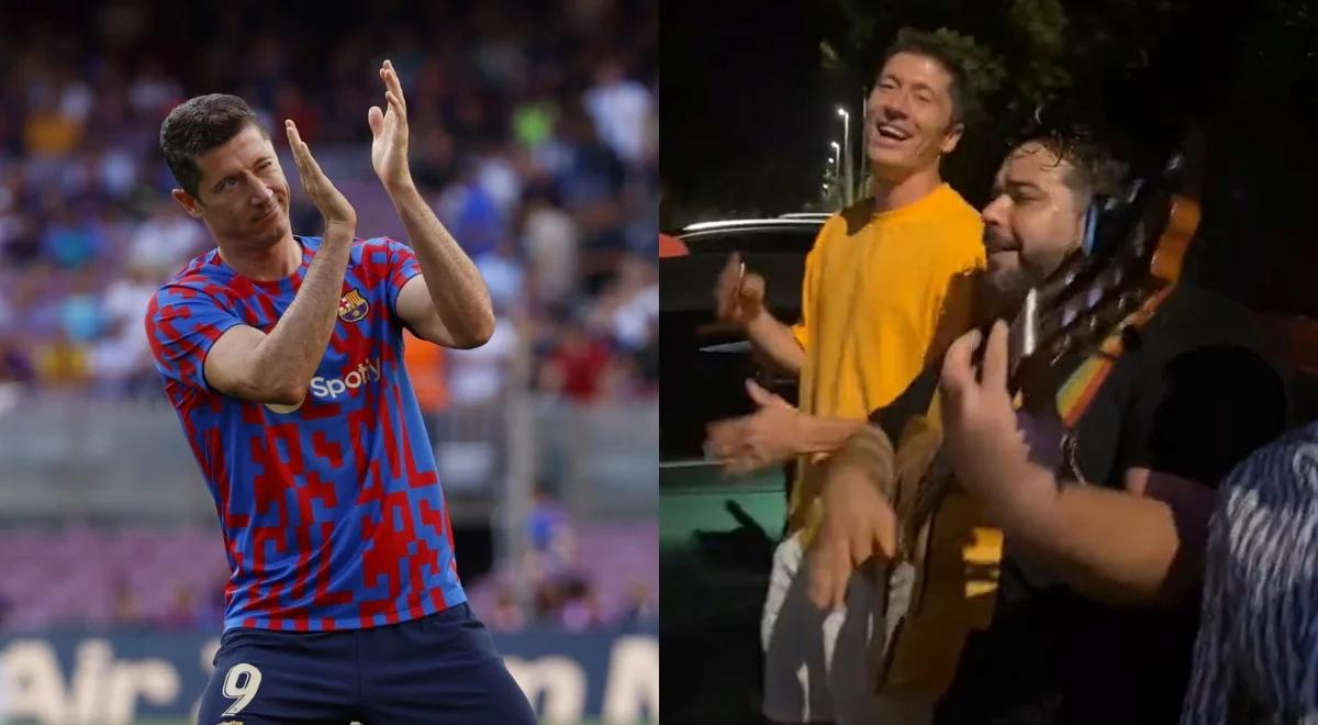 Robert Lewandowski... śpiewał na środku ulicy. Nagranie podbija sieć [WIDEO]