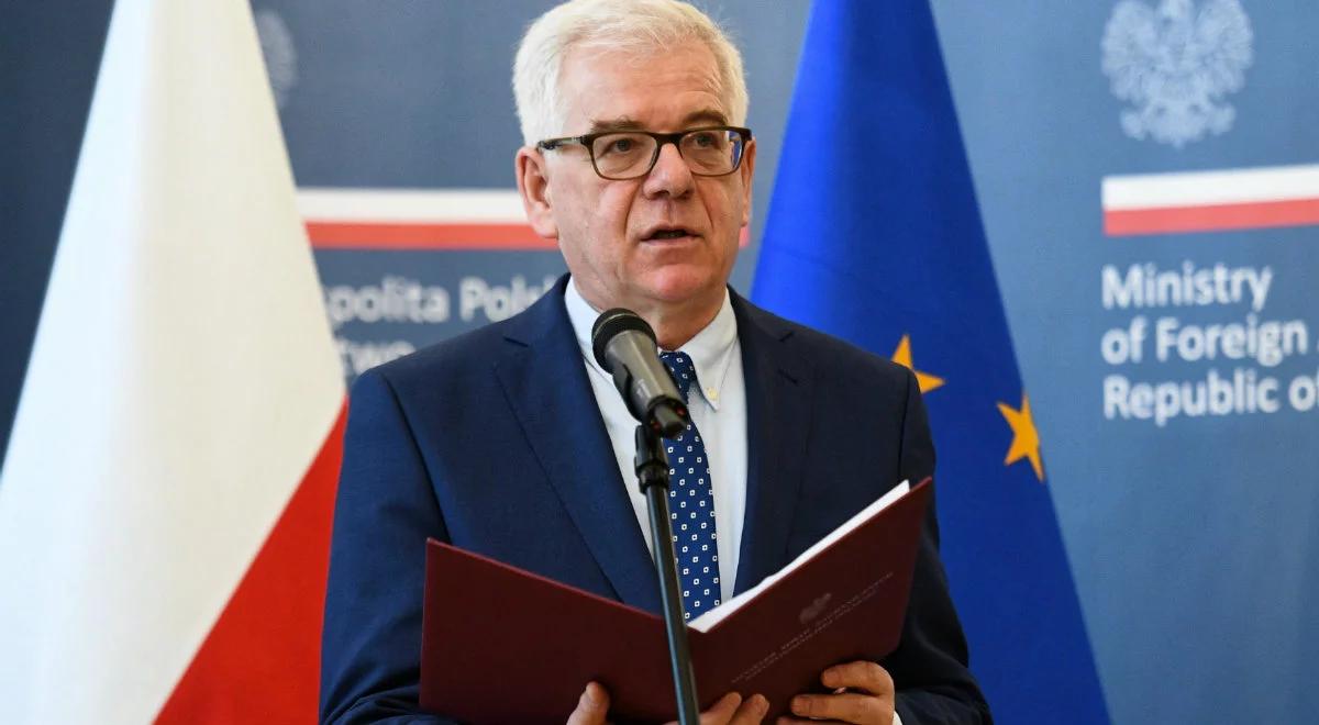 Szef MSZ: zasada dobrowolności ws. relokacji jest sukcesem Polski