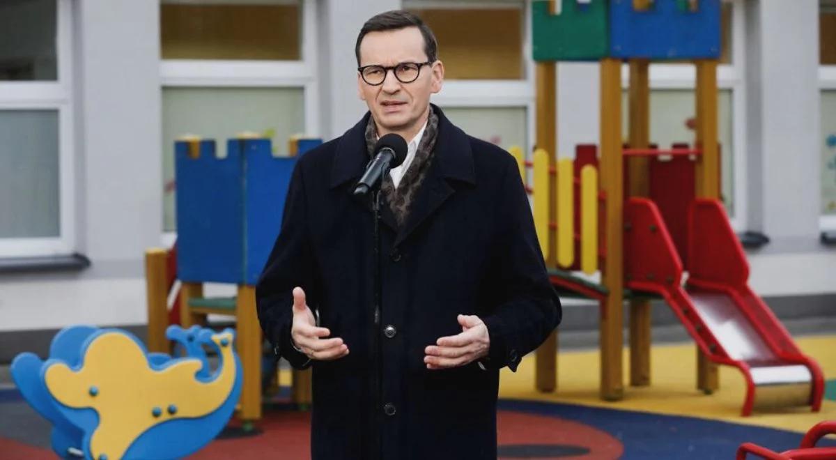 Premier Morawiecki: w najbliższych trzech latach w żłobkach przybędzie tysiące dodatkowych miejsc
