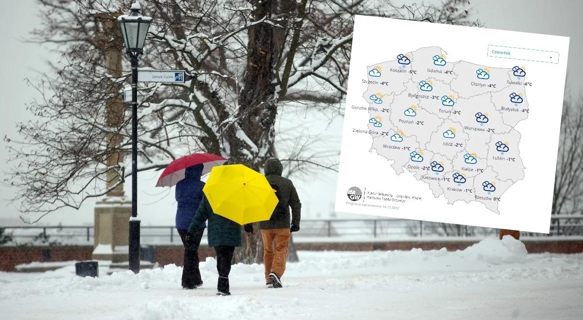 Pogoda na czwartek. Czeka nas mróz i śnieg, uwaga na marznące opady