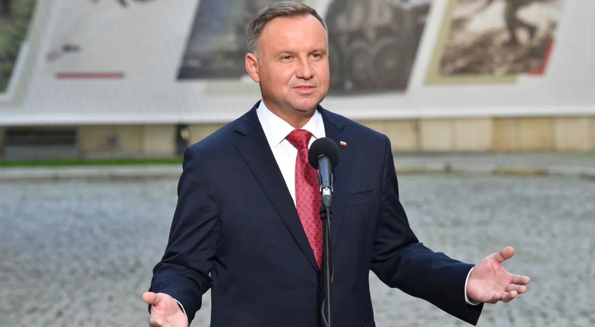 "Działanie antypolskie". Prezydent o próbach ataku na służby chroniące polskich granic