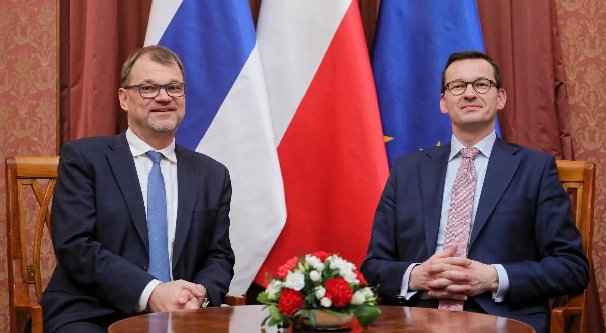 Premierzy Polski i Finlandii rozmawiali o sprawach unijnych w Warszawie