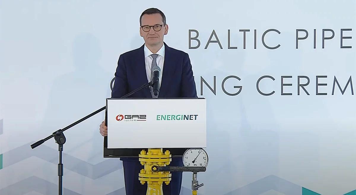 Otwarcie Baltic Pipe. Premier Morawiecki: kończy się era dominacji rosyjskiej w sferze gazu