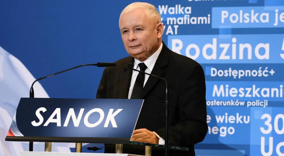 Jarosław Kaczyński w Sanoku: idziemy do przodu, zmieniamy Polskę 