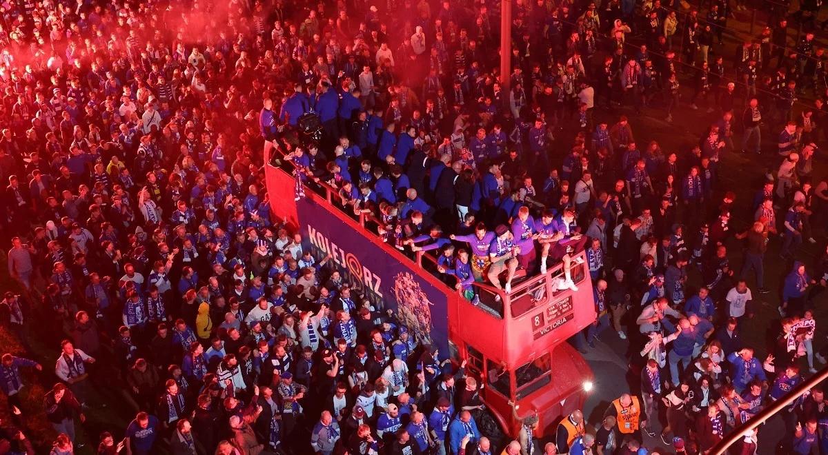 Ekstraklasa: wielka feta w Poznaniu. Tak Lech świętował mistrzostwo [WIDEO]