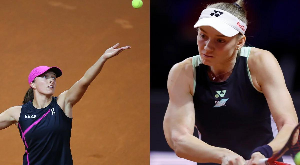 WTA Stuttgart. Iga Świątek - Jelena Rybakina. Gwiazdy zagrają o finał, o której mecz? 