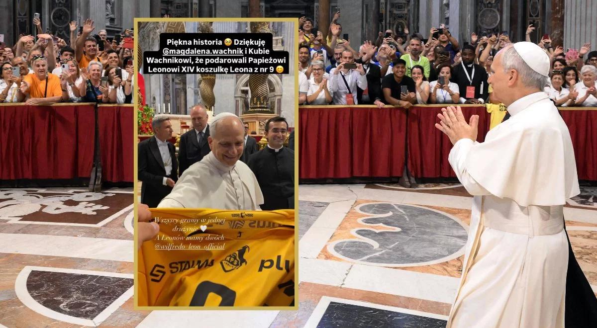 Co za akcja! Papież Leon XIV dostał koszulkę polskiego siatkarza 