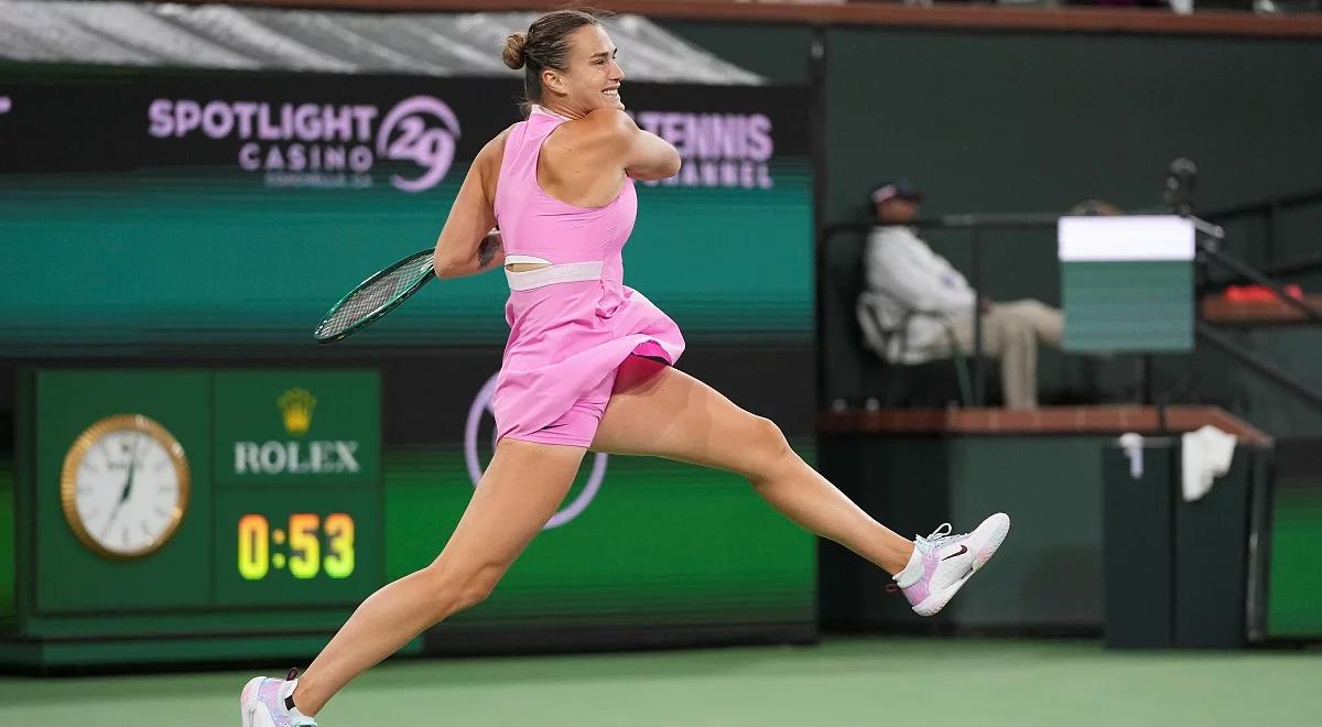 WTA Indian Wells. Trudna przeprawa Aryny Sabalenki. Białorusinka musiała obronić cztery meczbole