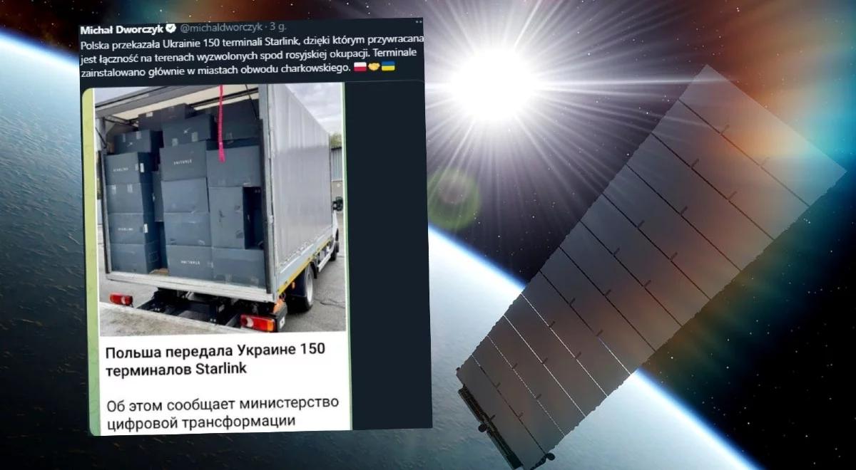 Polska przekazała Ukrainie 150 Starlinków. To dzięki nim przywracana jest łączność na terenach wyzwolonych