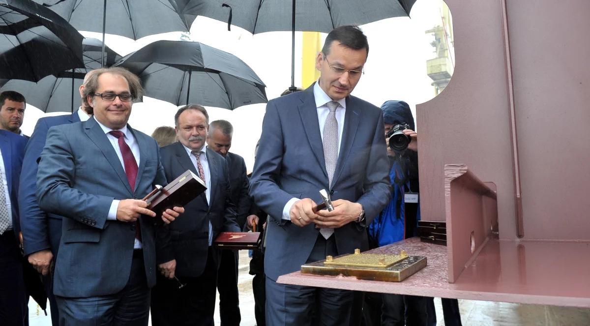 Morawiecki: przyjechaliśmy do Szczecina, by dać nadzieję na rozwój Stoczni Szczecińskiej