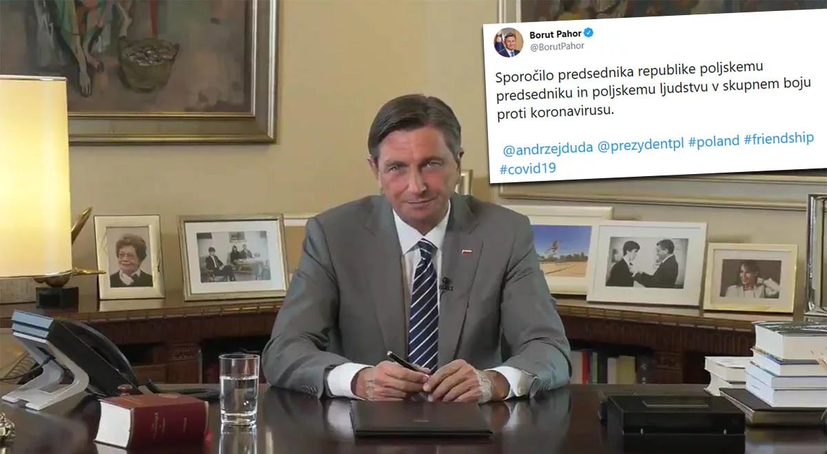 Prezydent Słowenii z wyrazami solidarności wobec epidemii. Nagrał film po polsku