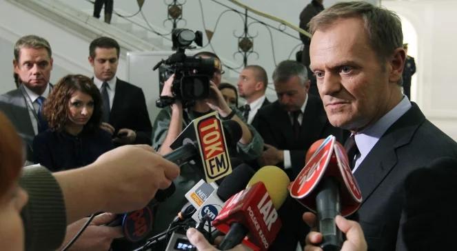 Tusk: złożę wniosek o wotum zaufania dla mojego rządu