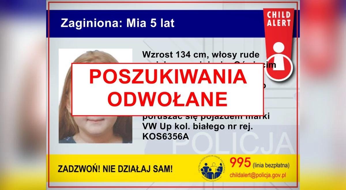 Child Alert odwołany. 5-letnia Mia odnaleziona w Danii