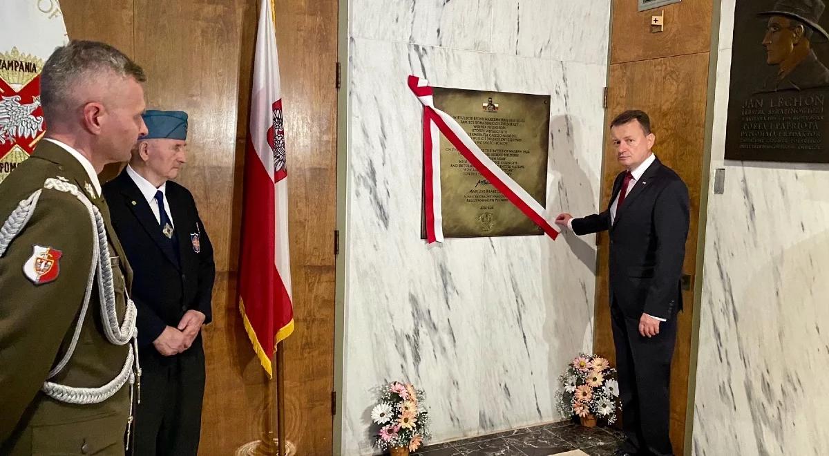 Szef MON w USA. Odsłonięto tablicę upamiętniającą Bitwę Warszawską
