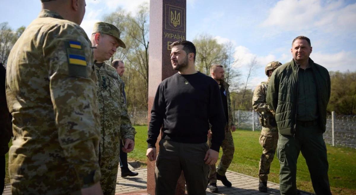 Zełenski w pobliżu granic Ukrainy, Polski i Białorusi. Wręczył odznaczenia pogranicznikom