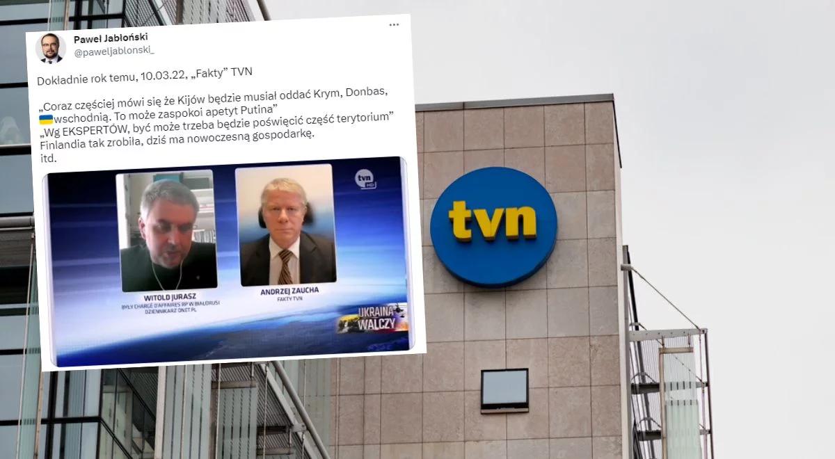 Antyukraińskie hasła w TVN. Wiceszef MSZ przypomina sugestie m.in. o "oddaniu Donbasu" w ręce Putina