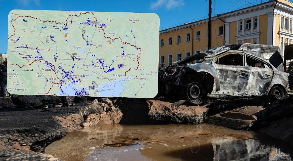 Ukraiński generał opublikował mapę ostrzałów. Widać, gdzie uderzali Rosjanie