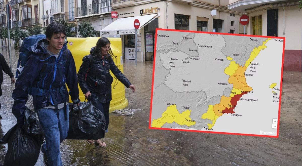 Zagrożenie powodziowe w Hiszpanii. Czerwony alarm. "Najwyższy poziom ostrzeżenia"