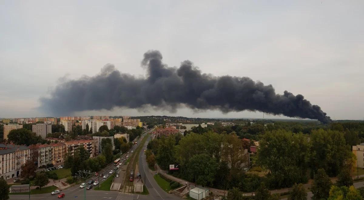 Ogromny pożar w Sosnowcu. Płonie składowisko odpadów chemicznych