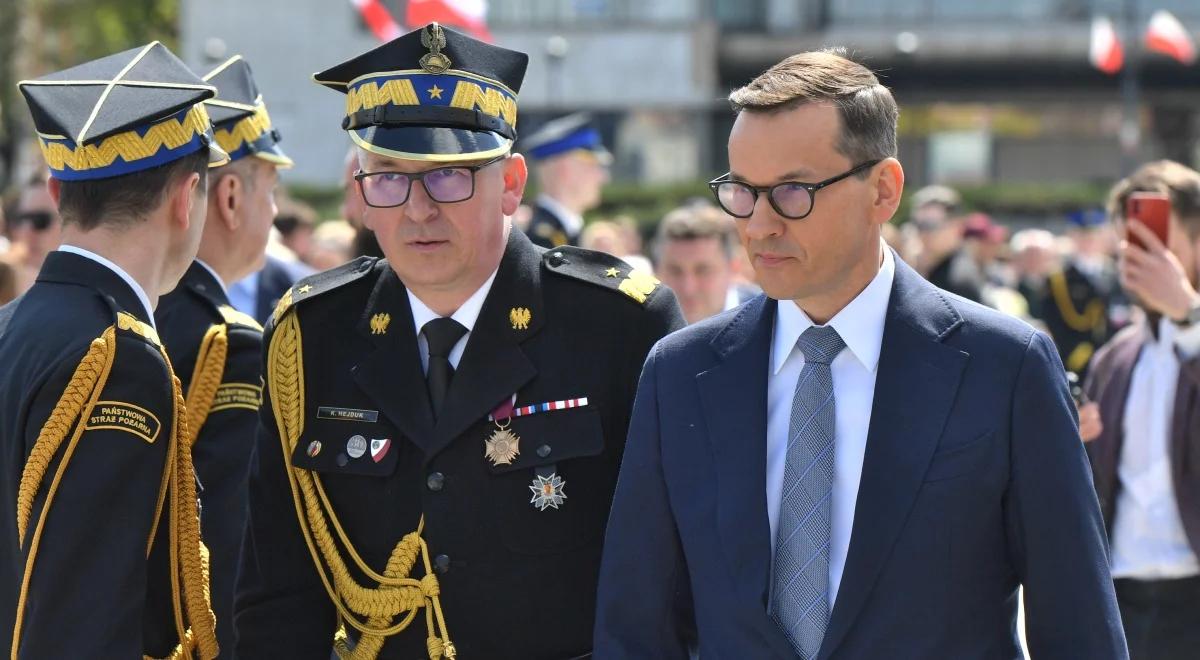 "Jesteście najlepszymi ambasadorami Polski". Premier Morawiecki podziękował strażakom