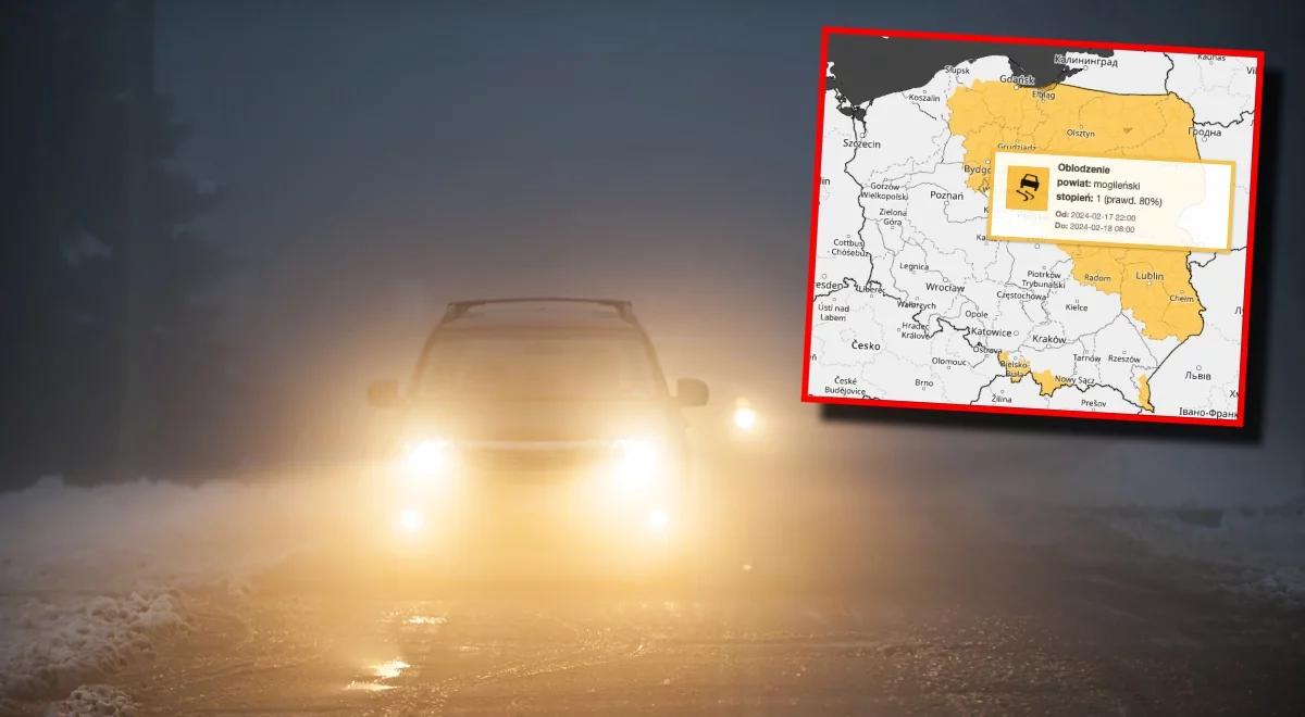 Pogoda. Mgły, oblodzenie i deszcz ze śniegiem. Kierowcy uważajcie!