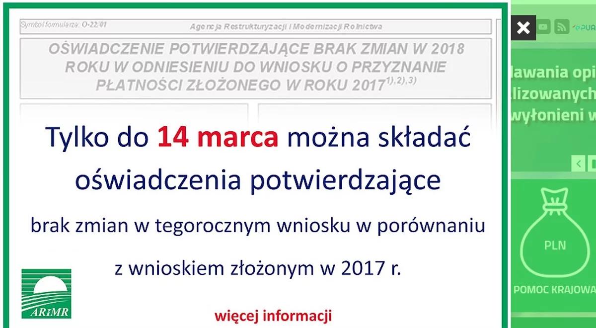 Dopłaty bezpośrednie: rolnicy złożyli już 80 tys. oświadczeń