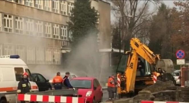 Uszkodzony gazociąg na warszawskim Mokotowie. Ewakuowano uczniów szkoły podstawowej