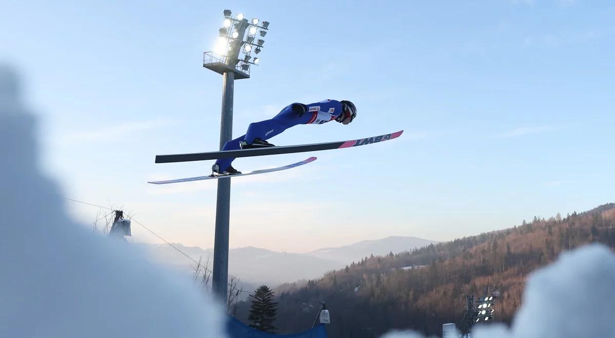 Skoki narciarskie Wisła 2024. Siedmiu Polaków wystąpi w konkursie. Obiecująca próba Wąska