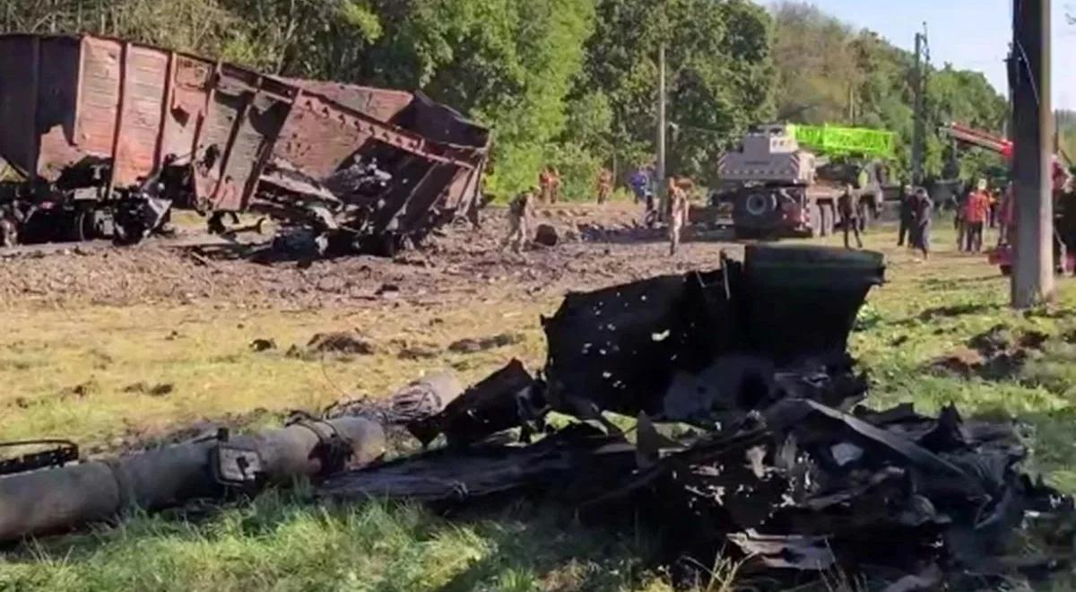 Eksplozja pociągu w Ukrainie. W pobliżu był skład do Przemyśla, zarządzono ewakuację