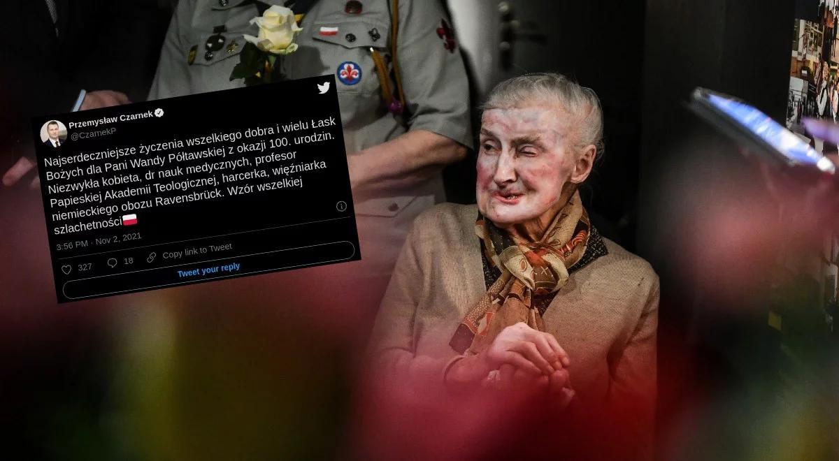 "Wzór wszelkiej szlachetności". Szef MEiN o Wandzie Półtawskiej