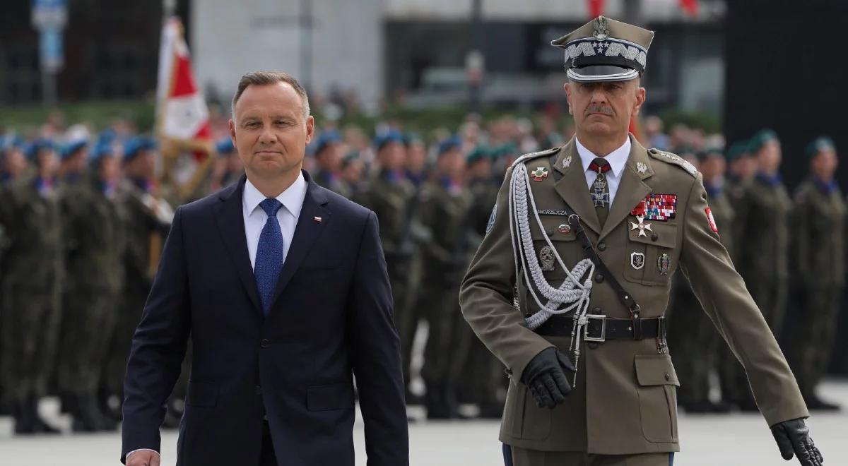 Prezydent podziękował żołnierzom i ich bliskim za służbę. Podkreślił znaczenie modernizacji armii