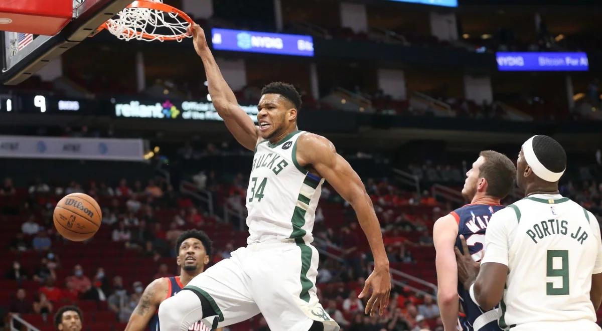 NBA: Milwaukee Bucks przerwali serię Houston Rockets. Antetokounmpo show