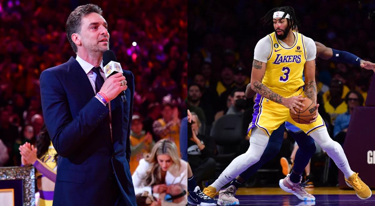 NBA: Anthony Davis prowadzi Lakers do zwycięstwa. "Jeziorowcy" nagrodzili Pau Gasola