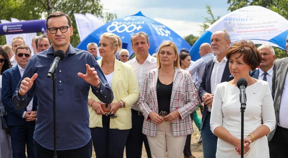 Piknik Rodzinny 800+ w Krotoszynie. Premier Morawiecki: naszą filozofią rządzenia jest wspieranie Polaków