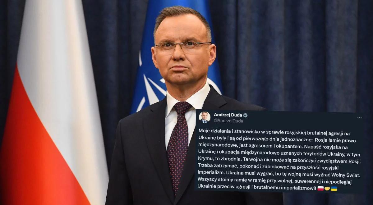 Burza po słowach prezydenta nt. Krymu. Teraz odpowiada. "Moje stanowisko jest jednoznaczne"