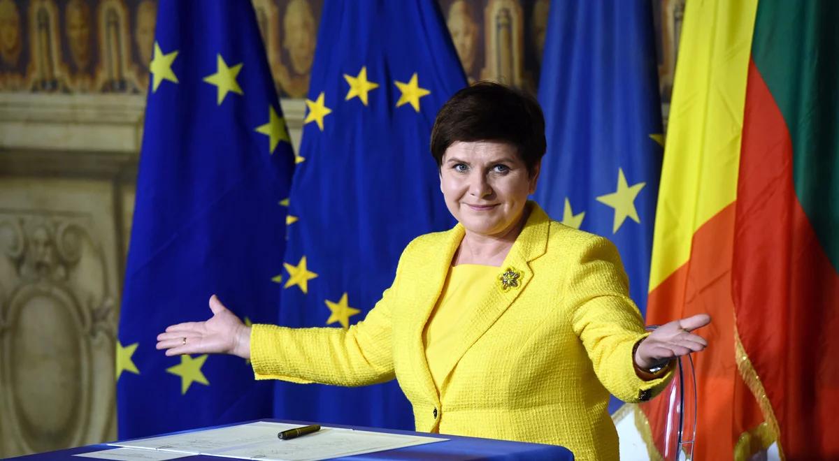 Premier Szydło: podpisanie deklaracji w Rzymie wstępem do umocnienia jedności Unii Europejskiej
