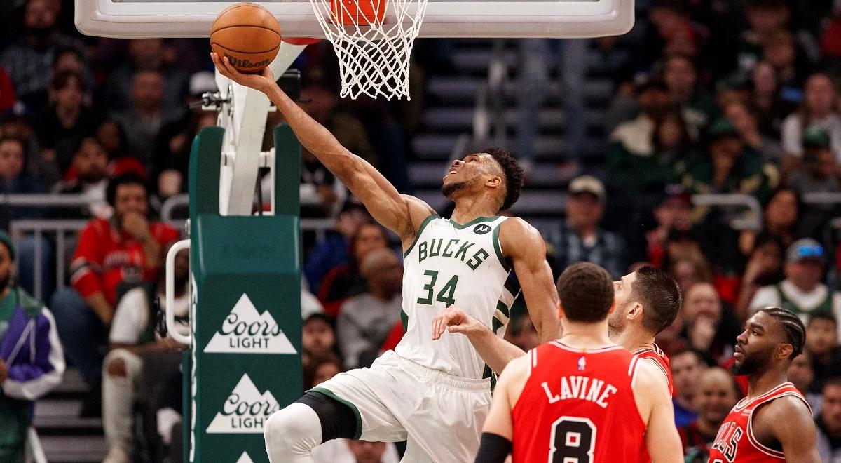 NBA: Bucks zdeklasowali Bulls. Udany powrót Giannisa Antetokounmpo