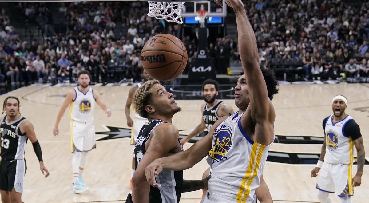 NBA. Wszechstronny Sochan i skuteczny Wembanyama to za mało. Warriors zrewanżowali się Spurs