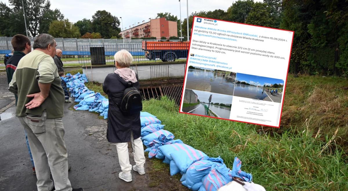 Kraków ogłasza pogotowie przeciwpowodziowe w związku z poziomem Wisły