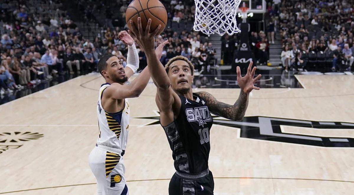 NBA. San Antonio Spurs niespodziewanie pokonali Indiana Pacers. 12 punktów Sochana