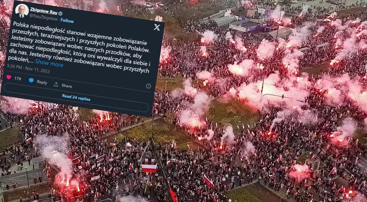 "Niepodległość stanowi wzajemne zobowiązanie pokoleń Polaków". Apel szefa MSZ