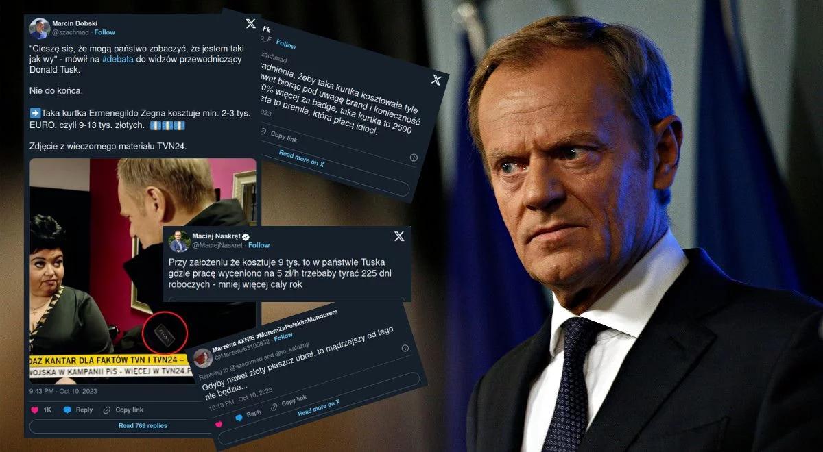 Internauci bezlitośni: Tusk ubrany w kurtkę za kilkanaście tysięcy twierdzi, że jest jak zwykli Polacy