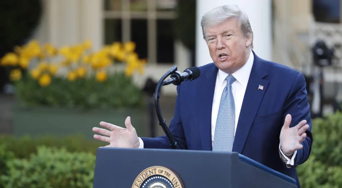 Donald Trump: USA przekroczyły szczyt zakażeń koronawirusem
