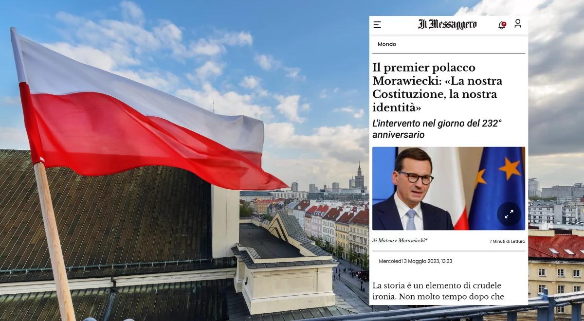 Premier Morawiecki w "Il Messaggero":  Polska stała się kolebką konstytucjonalizmu w Europie kontynentalnej