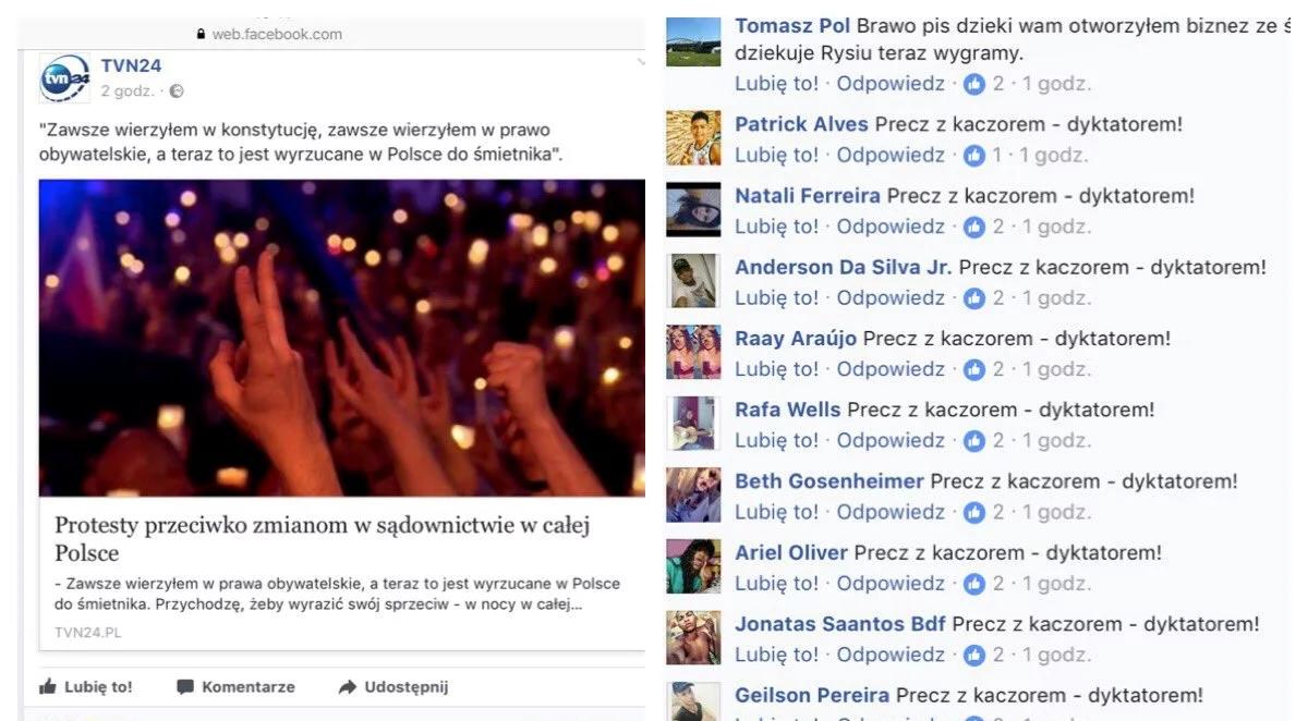 "Polityka w sieci": dziwne aktywności w internecie związane z sytuacją w Polsce