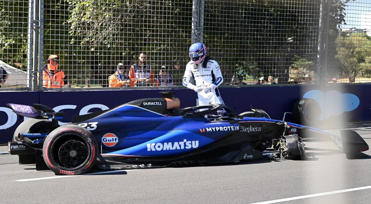 Formuła 1. Albon rozbił bolid, ale pojedzie w GP Australii. Williams podjął trudną decyzję 